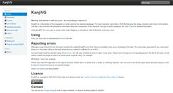 Desktop Screenshot of kanjivg.tagaini.net